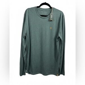 NWT TenTree TreeBlend Long Sleeve T-Shirt Silver Pine Heather